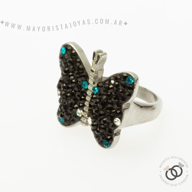 ANILLO ACERO Y MICROCRISTALES (AAC091)