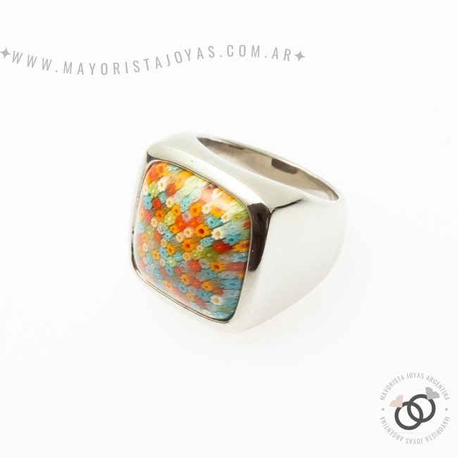 ANILLO ACERO MURANO (AAP036)