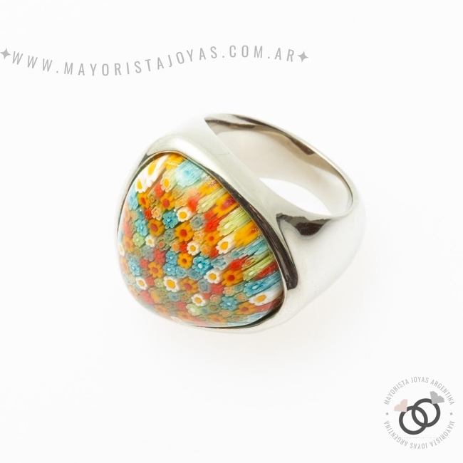 ANILLO ACERO MURANO (AAP0047)
