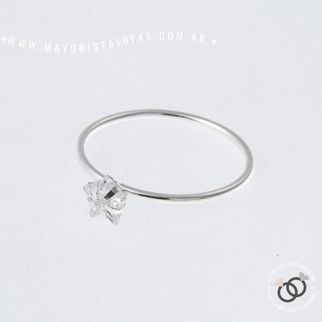 ANILLO PLATA Y CUBIC (PAC111)