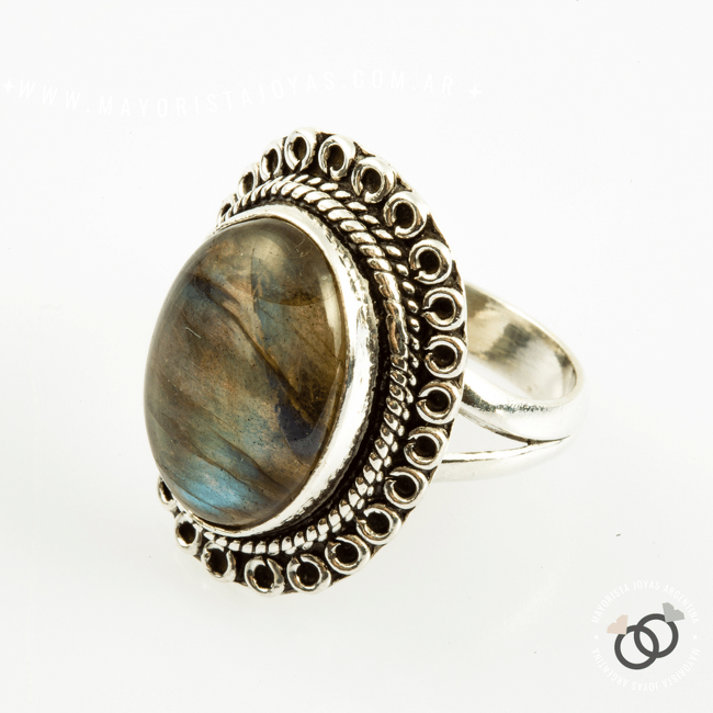ANILLO PLATA Y PIEDRA (PAP223)