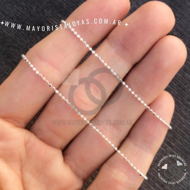 CADENA PLATA DIAMANTADA 45 CM (PCI0004)