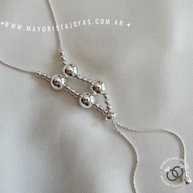 COLLAR PLATA LISA (PCL080)