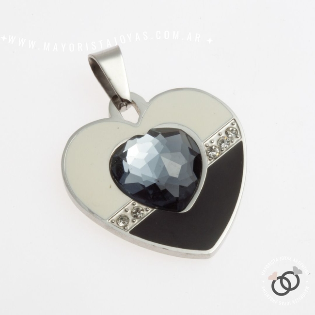 DIJE ACERO Y CRISTAL (DAP184)