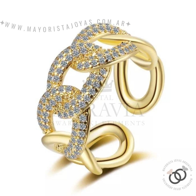 ANILLO CON  CRISTAL (MAN088D)