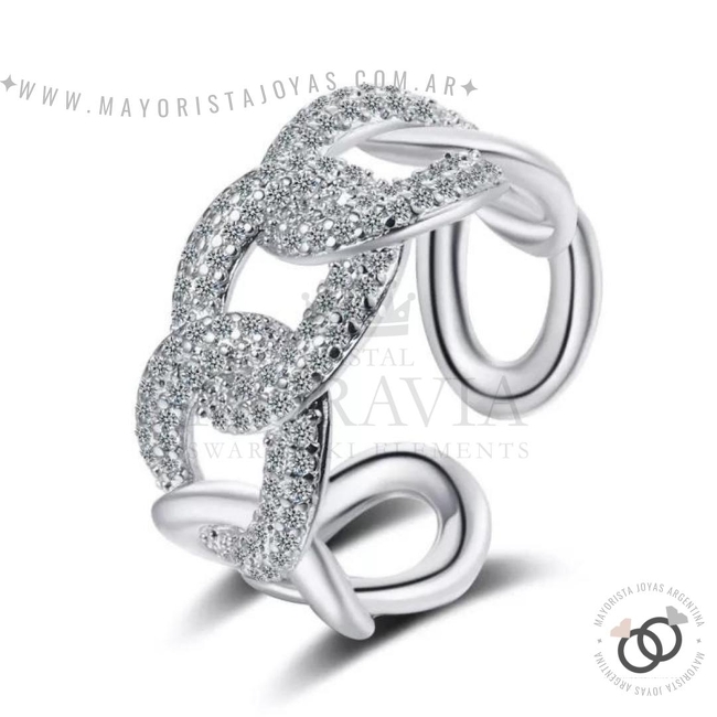 ANILLO CON  CRISTAL (MAN088)