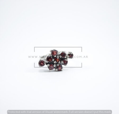 ANILLO  TOPAZIO ROJO (PAP030)