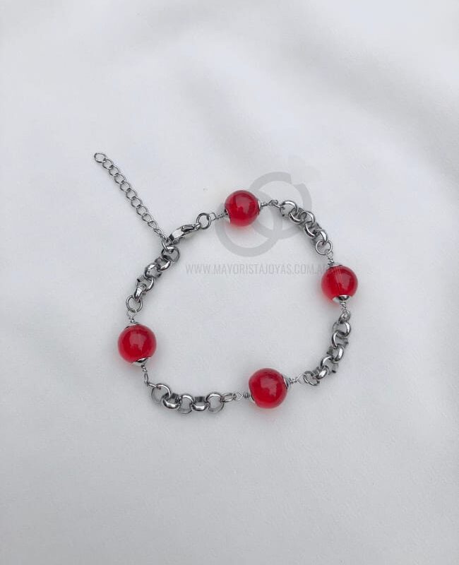PULSERA ACERO Y ASTERISMO (6319)