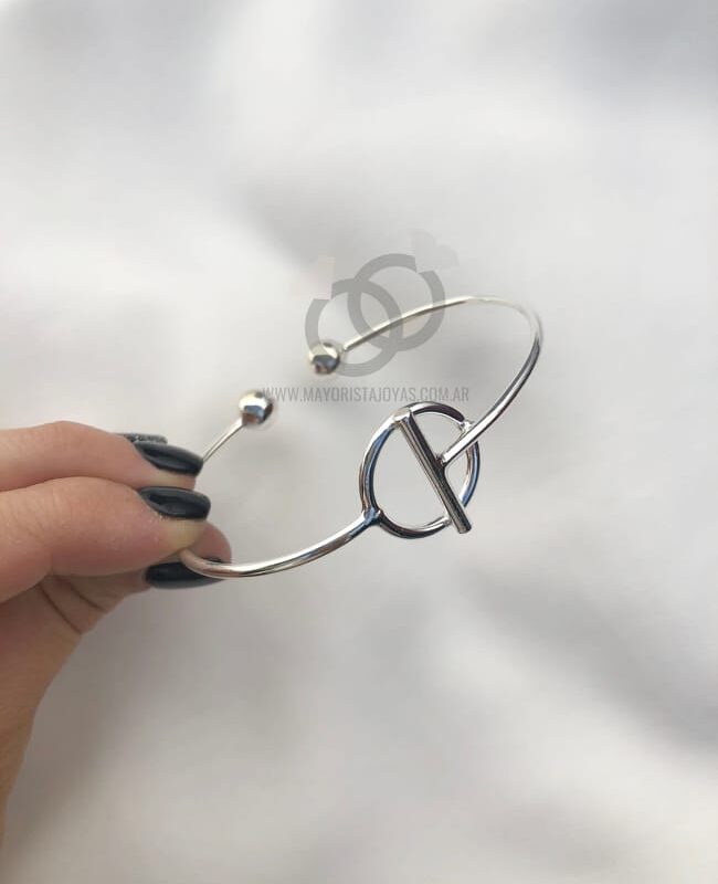 PULSERA PINZA CIRCULO (PBR028)