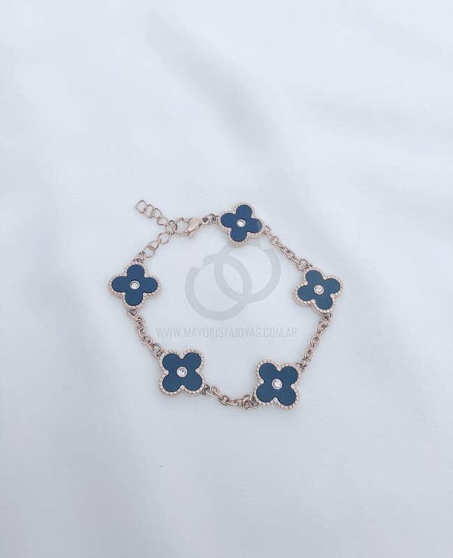 PULSERA ACERO Y ESMALTE (6230)
