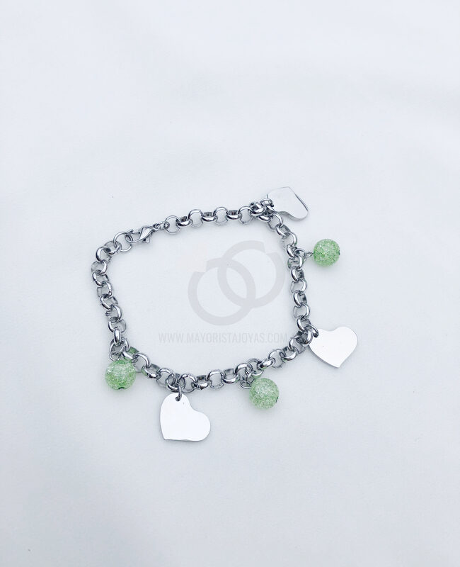 PULSERA ACERO Y ASTERISMO (6694)