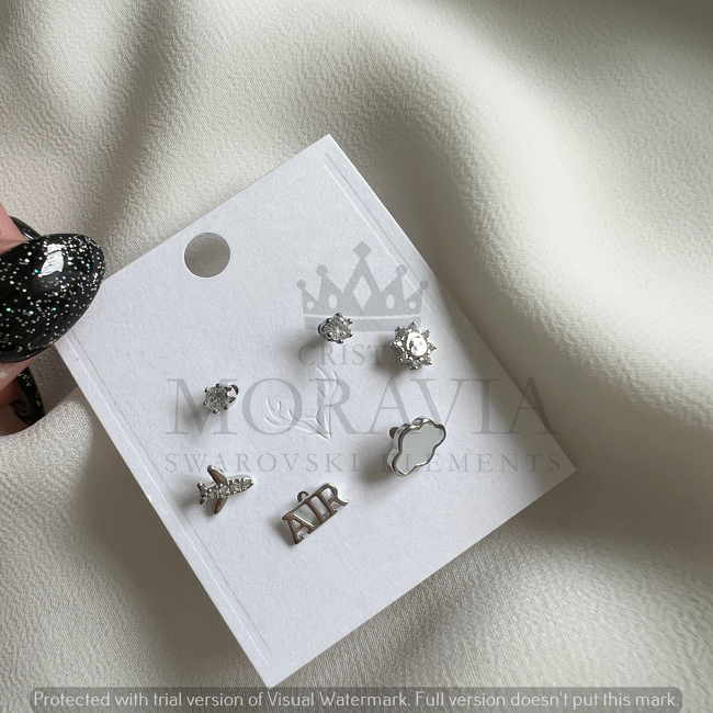 PENDIENTES CON CRISTAL (MPP125)