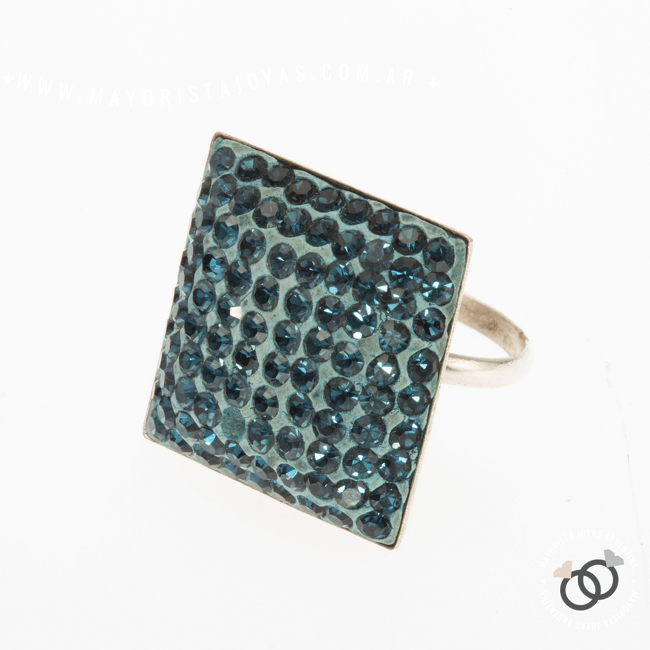ANILLO PLATA MICROCRISTAL (PAM022)