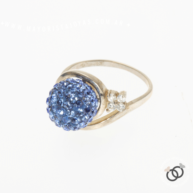 ANILLO PLATA MICROCRISTAL (PAM032)
