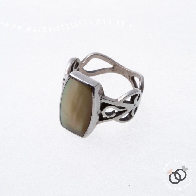 ANILLO PLATA Y PIEDRA (PAP243)
