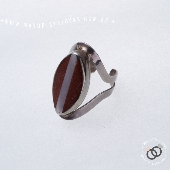 ANILLO PLATA Y PIEDRA (PAP249)