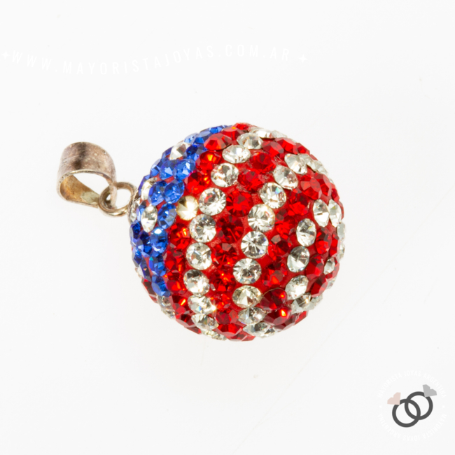 DIJE PLATA ESFERA MICROCRISTAL (PDM016)