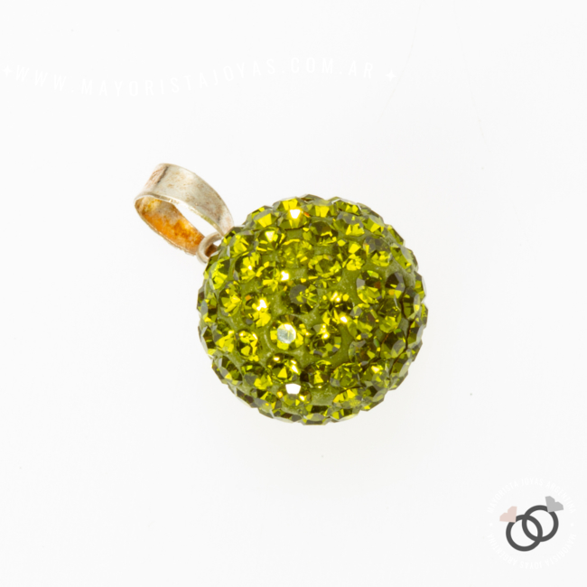 DIJE PLATA ESFERA MICROCRISTAL (PDM027)