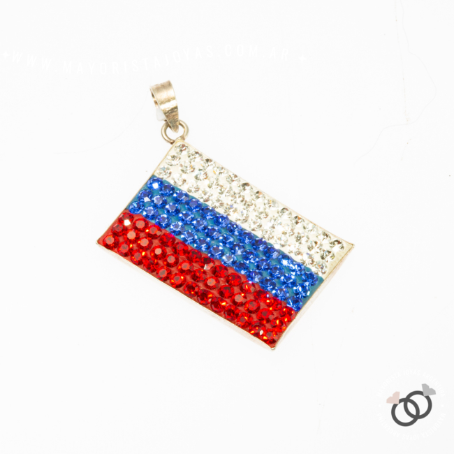 DIJE PLATA RECTANGULAR MICROCRISTAL (PDM050)