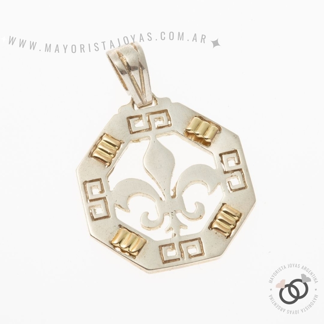 DIJE PLATA Y ORO (POD038)