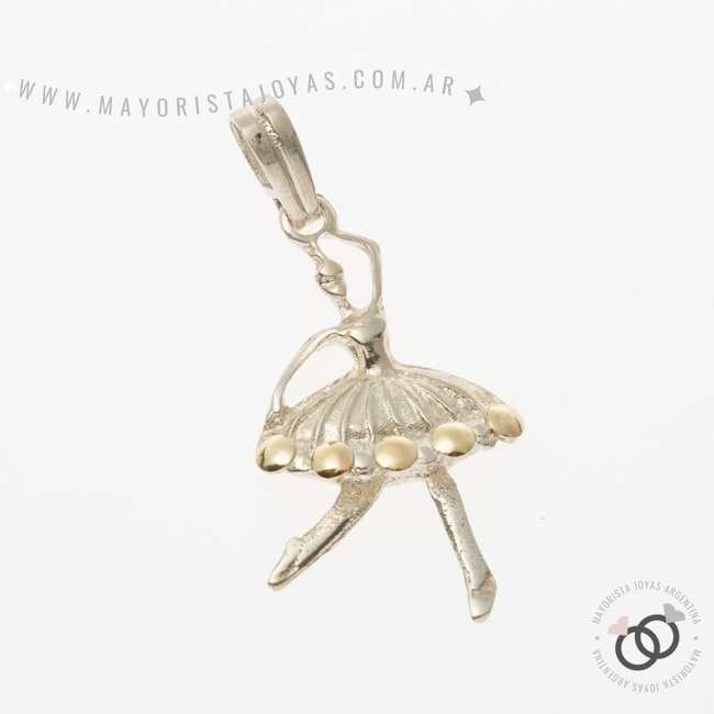 DIJE PLATA Y ORO (POD0061)