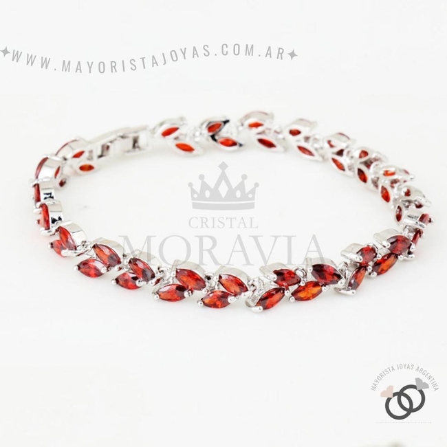 PULSERA CON CRISTAL (MPU037RO)
