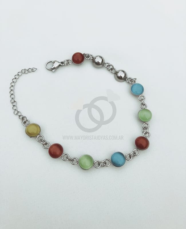 PULSERA ACERO Y ASTERISMO(6180)