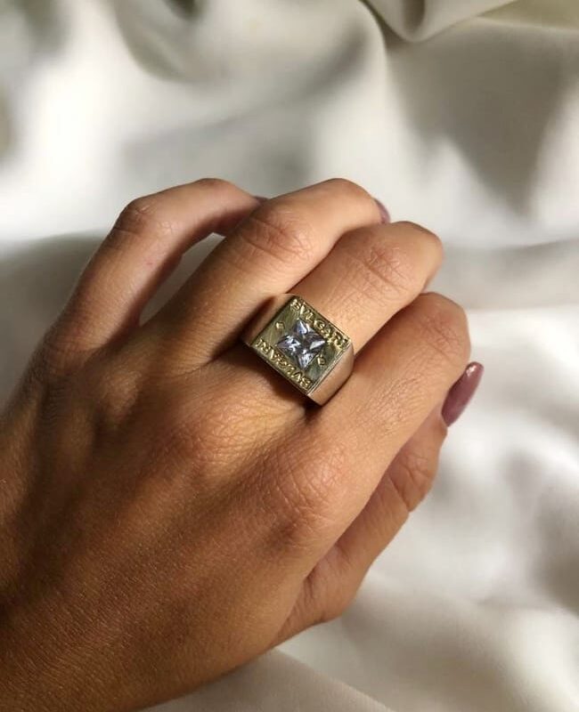 ANILLO PLATA Y ORO (POA001)