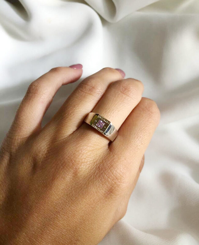 ANILLO PLATA Y ORO (POA008)