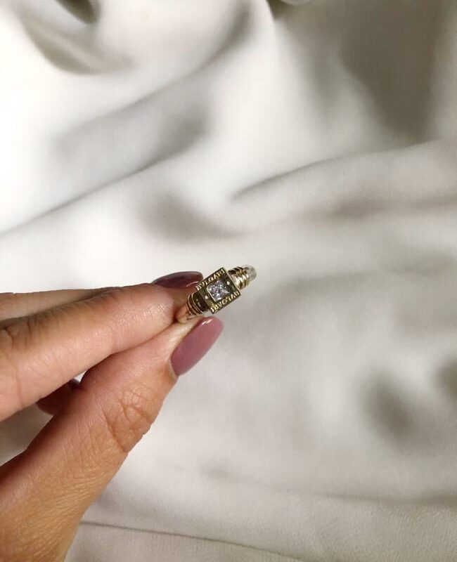 ANILLO PLATA Y ORO (POA011)