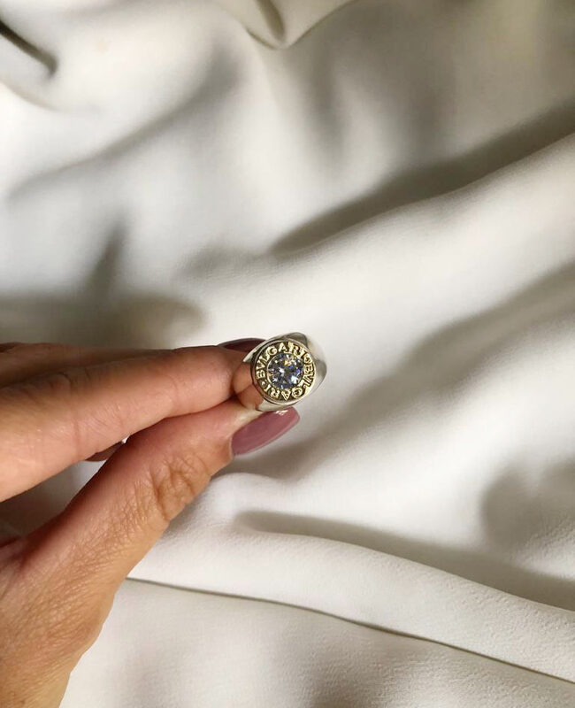 ANILLO PLATA Y ORO (POA052)