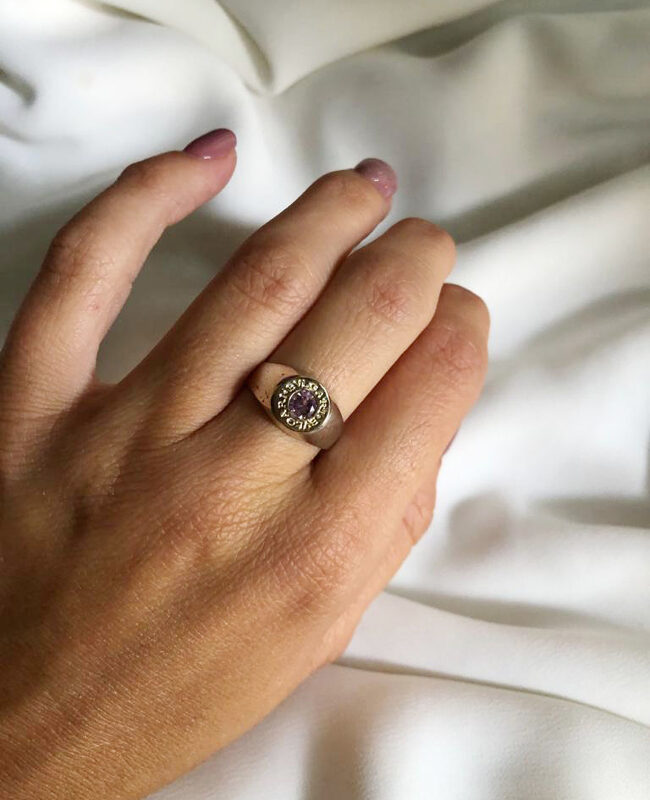 ANILLO PLATA Y ORO (POA062)