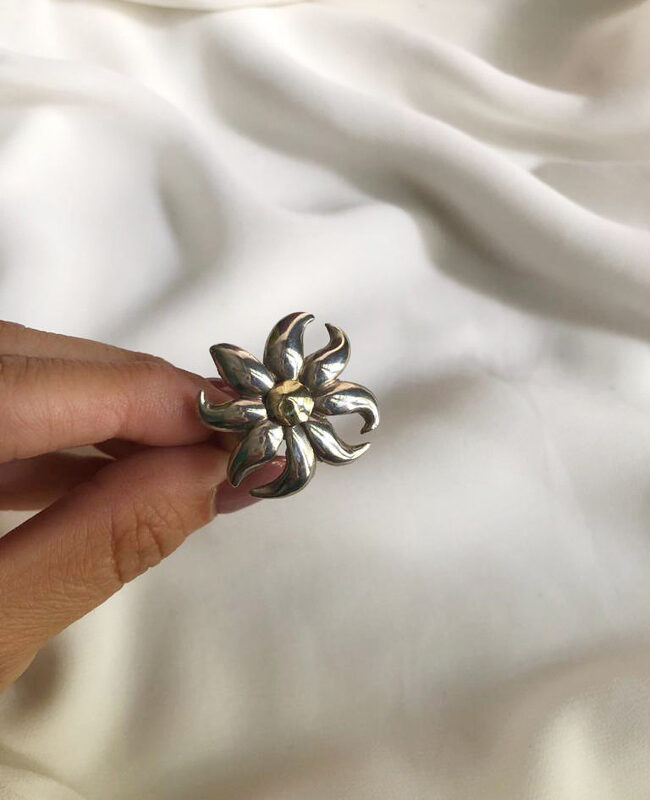 ANILLO PLATA Y ORO (POA453)