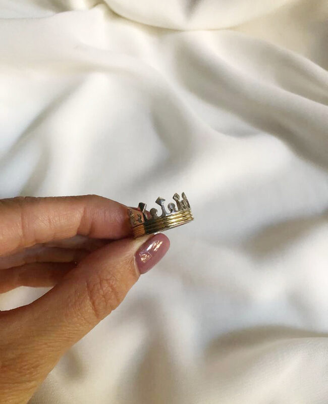 ANILLO PLATA Y ORO (POA197)