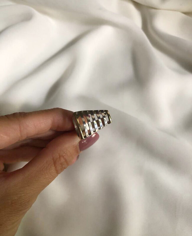 ANILLO PLATA Y ORO (POA325)