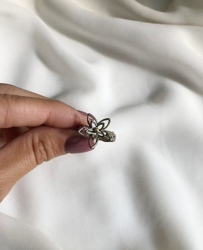 ANILLO PLATA Y ORO (POA381)