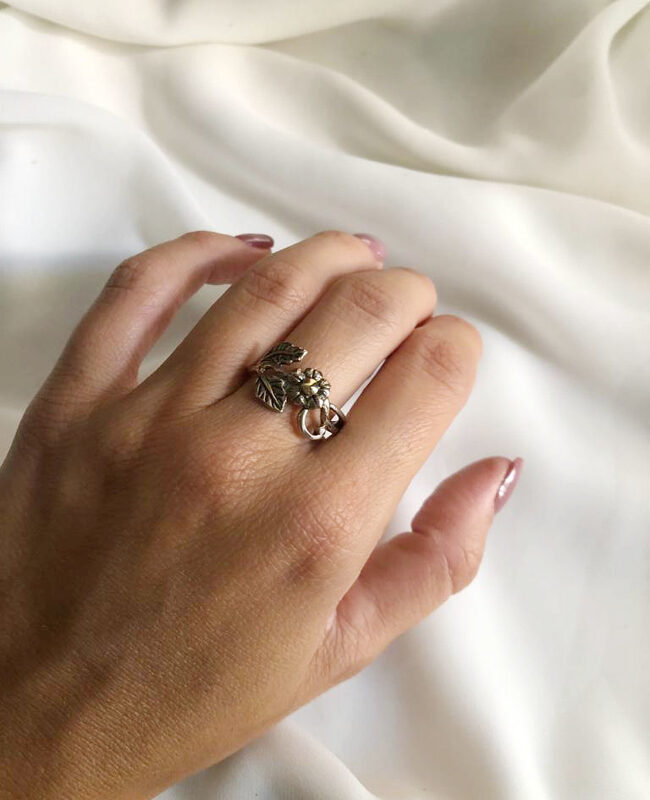 ANILLO PLATA Y ORO (POA343)