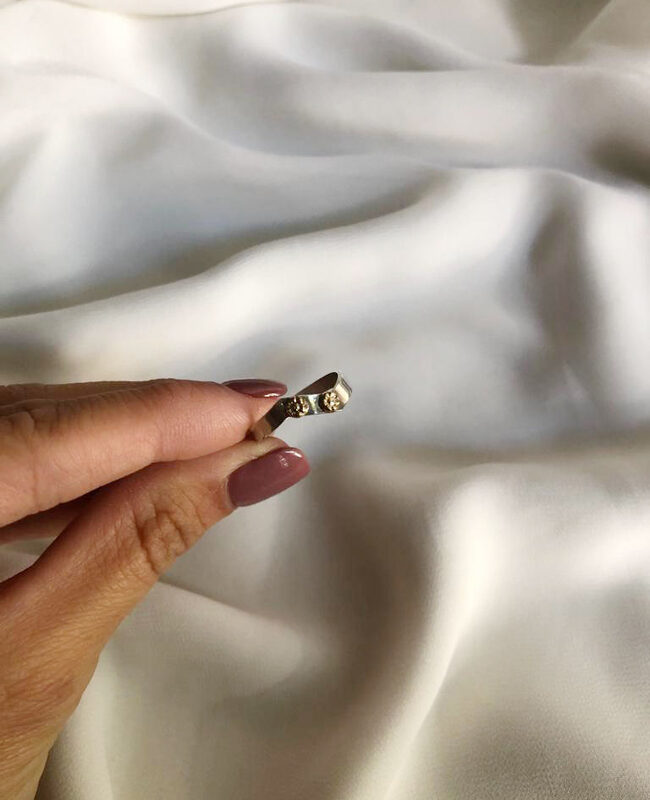 ANILLO PLATA Y ORO (POA199)