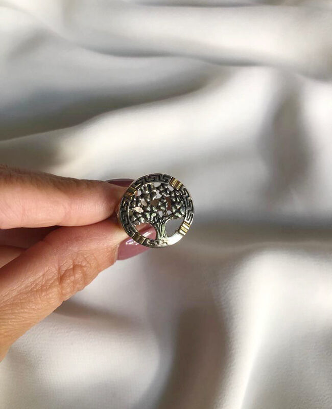 ANILLO PLATA Y ORO (POA182)