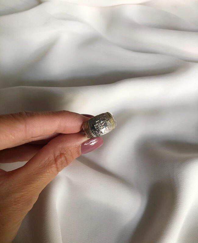 ANILLO PLATA Y ORO (POA287)