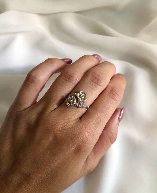 ANILLO PLATA Y ORO (POA344)