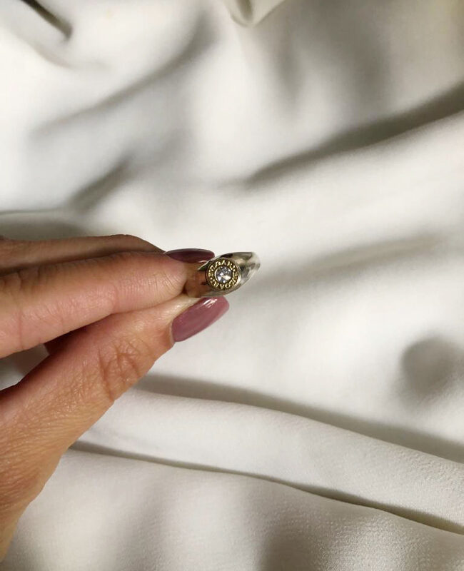 ANILLO PLATA Y ORO (POA076)