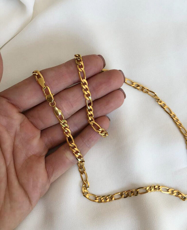 CADENA DE ACERO DORADA(1105)