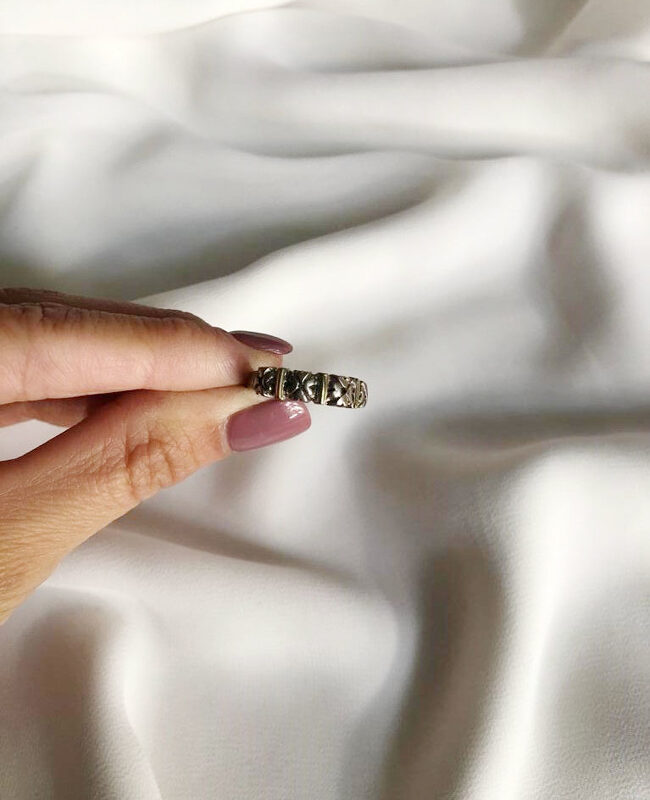 ANILLO PLATA Y ORO (POA308)