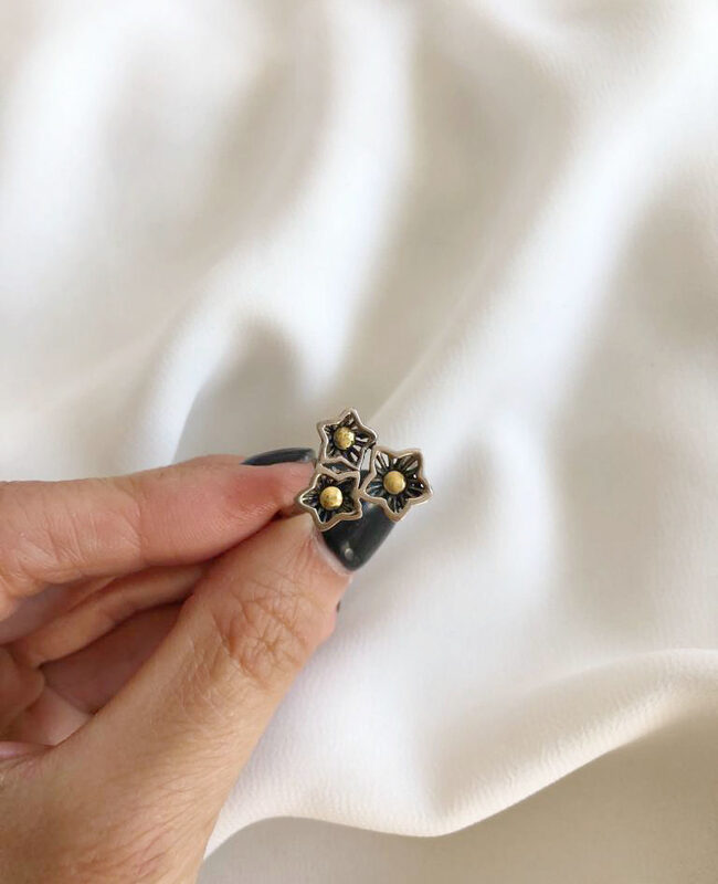 ANILLO PLATA Y ORO (POA0339)