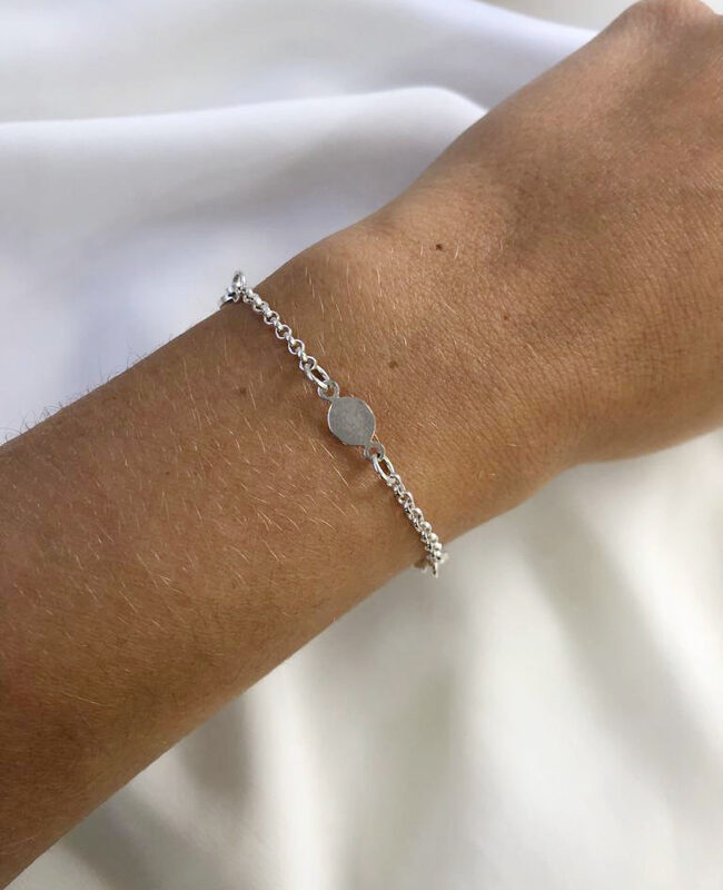 PULSERA PLATA LISA (PBL080)