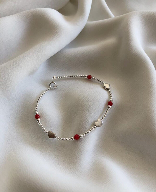 PULSERA PLATA Y CRISTAL (PBC120)