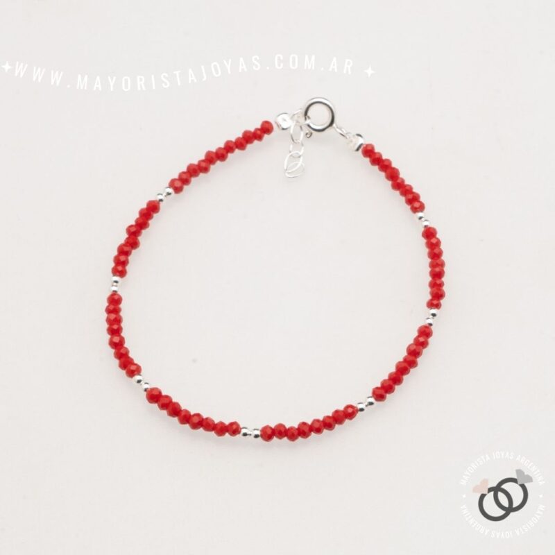 PULSERA PLATA Y CRISTAL (PBC0258)