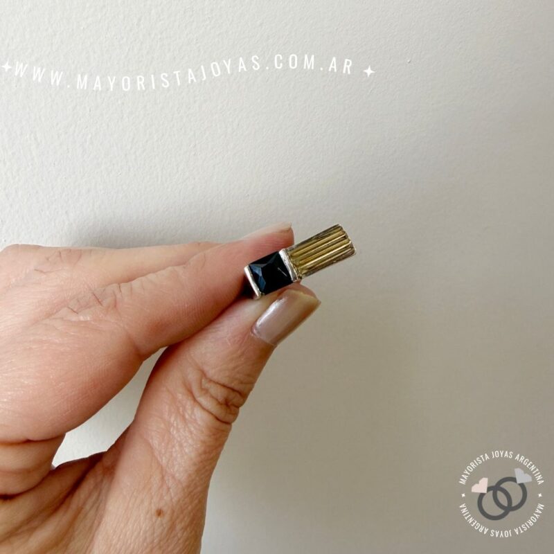 ANILLO PLATA Y ORO (POA0071)