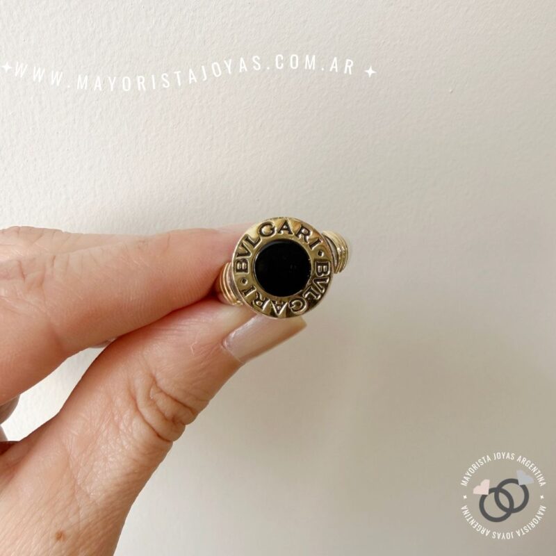 ANILLO PLATA Y ORO BULGARI (POA0137)